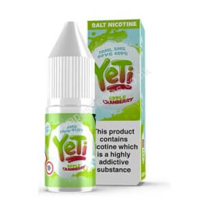 Yeti Apple Cranberry Salt Nicotine Eliquid 10ml Bottle With Box