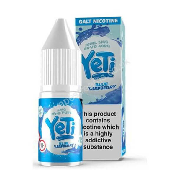 Yeti Blue Raspberry Salt Nicotine Eliquid 10ml Bottle With Box