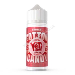 yeti frozen cotton candy cherry strawbs 100ml eliquid bottle