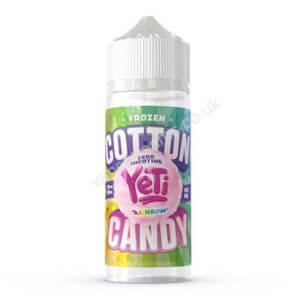 yeti frozen cotton candy rainbow 100ml eliquid bottle