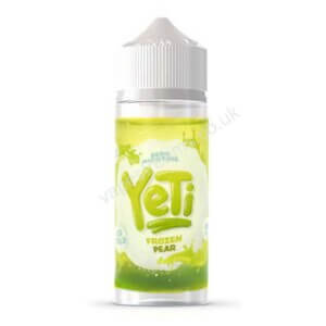 yeti frozen pear 100ml eliquid shortfill bottle