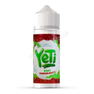 yeti kiwi pomegranate 100ml eliquid shortfill bottle