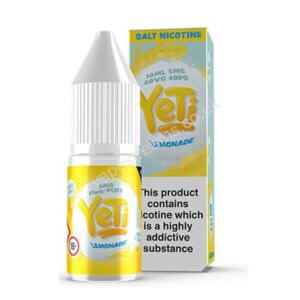 Yeti Lemonade Salt Nicotine Eliquid 10ml Bottle With Box