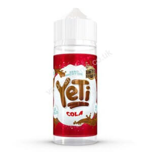 yeti limited edition cola 100ml eliquid shortfill bottle