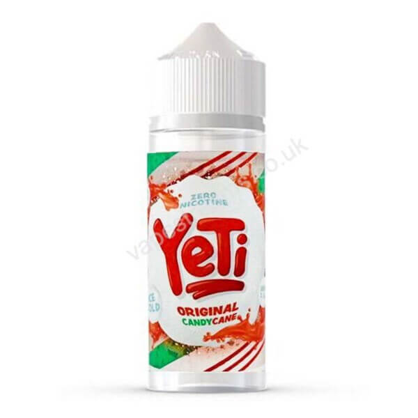 Yeti Original Candy Cane 100ml Eliquid Shortfill By Yeti Candy Cane