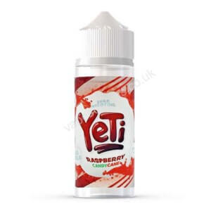 Yeti Raspberry Candy Cane 100ml Eliquid Shortfill By Yeti Candy Cane