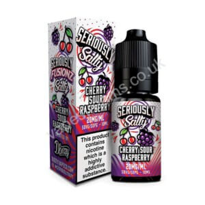Doozy Seriously Fusionz Cherry Sour Raspberry 10ml Nic Salt E liquid Bottle