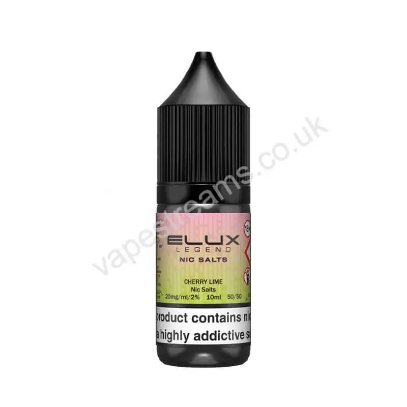 Elux Legend Cherry Lime Nic Salt E Liquid 10ml Bottle