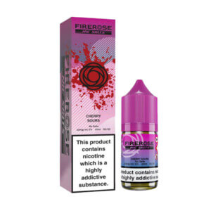 Firerose Cherry Sours Nic Salt E-Liquid 10ml Bottle with Box