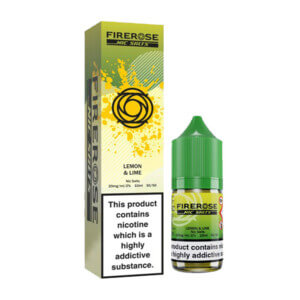 Firerose Lemon & Lime Nic Salt E-Liquid 10ml Bottle with Box