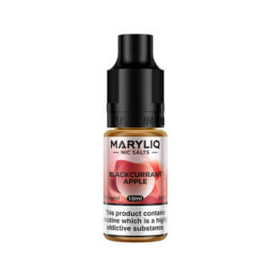 Maryliq Blackcurrant Apple 10 ml e liquid nic salt bottle