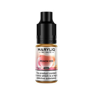 Maryliq Peach Ice 10 ml e liquid nic salt bottle