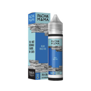 Pach Mama Blue Razz Ice 50 ml E Liquid Shortfill bottle with box