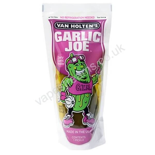 Van Holten’s Garlic Joe king size Pickle in a pouch