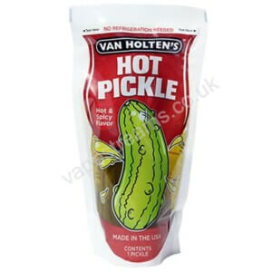 Van Holten’s jumbo hot Pickle in a pouch