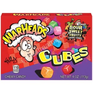 Warheads Sour Chewy Cubes theatre box 113g (4oz)