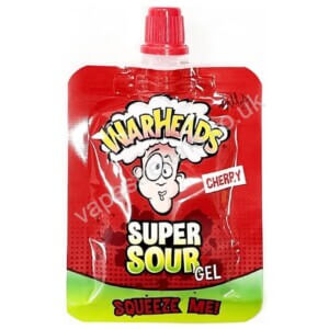 Warheads super sour squeeze me gel cherry
