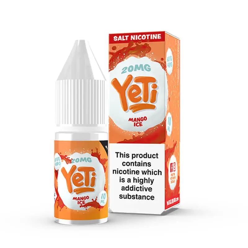 Yeti Mango Ice 10ml Nic Salt E Liquid Bottle