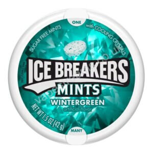 ice breakers mints – wintergreen 42g (1.5oz) tin