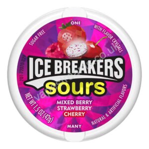 ice breakers sours – berry 42g (1.5oz) tin