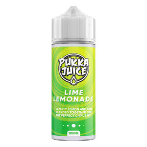 pukka juice lime lemonade 100ml e-liquid shortfill bottle