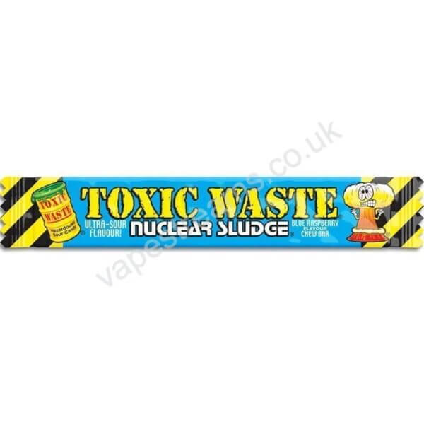 toxic waste nuclear sludge chew bar sour blue raspberry 20g