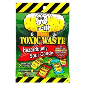 toxic waste original candy peg bag 57g