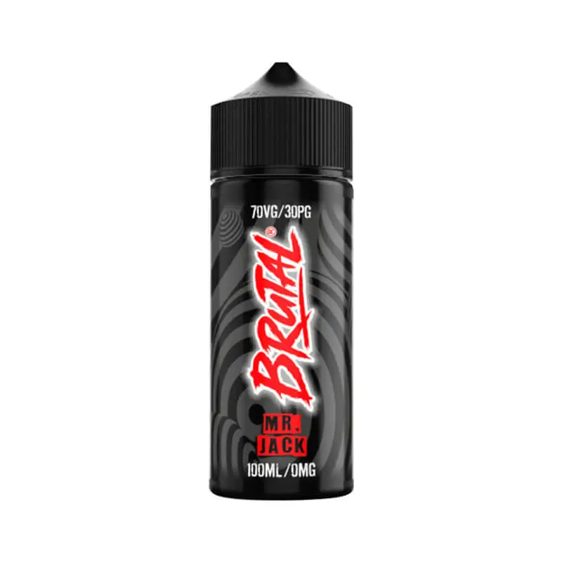 Brutal Mr Jack 100ml E Liquid Shortfill Bottle