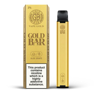 Gold Bar Aloe Grape Disposable Vape Pod