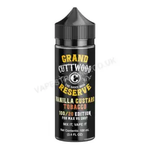 Grand Cuttwood Reserve Vanilla Custard Tobacco 100ml E Liquid Shortfill Bottle