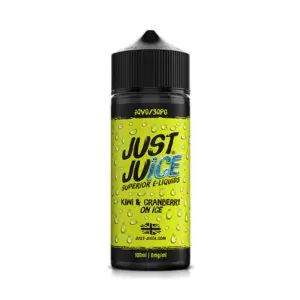 Just Juice Kiwi & Cranberry on Ice 100ml E Liquid Shortfill