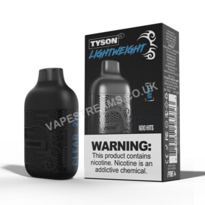 Tyson 2.0 Lightweight Clear Disposable Vape Pod With Box