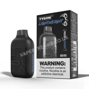 Tyson 2.0 Lightweight Frozen Blueberry Disposable Vape Pod With Box