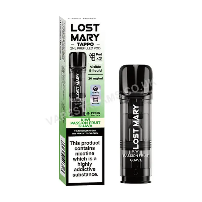 Lost Mary Tappo Kiwi Passion Fruit Guava Prefilled Pod