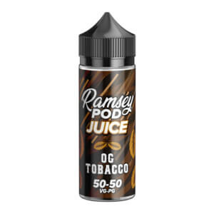 Ramsey Pod Juice Og Tobacco 100ml E Liquid Shortfill Bottle