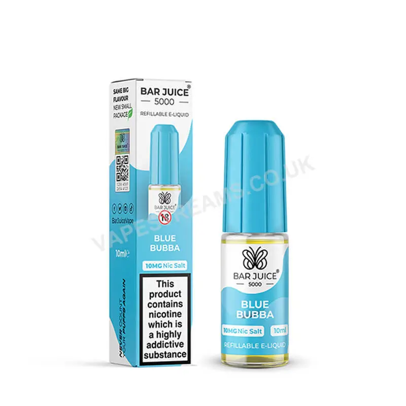 Bar Juice 5000 Blue Bubba10ml Nic Salt E Liquid Bottle With Box Fv