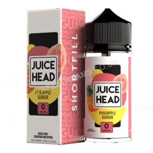 Juice Head Pineapple Guava 100ml E Liquid Shortfill Bottle V.s