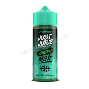 Just Juice Green Mint 100ml E Liquid Shortfill Bottle