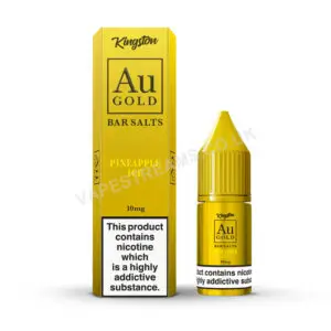 Kingston Au Gold Pineapple Ice 10ml Nic Salt E Liquid Bottle With Box