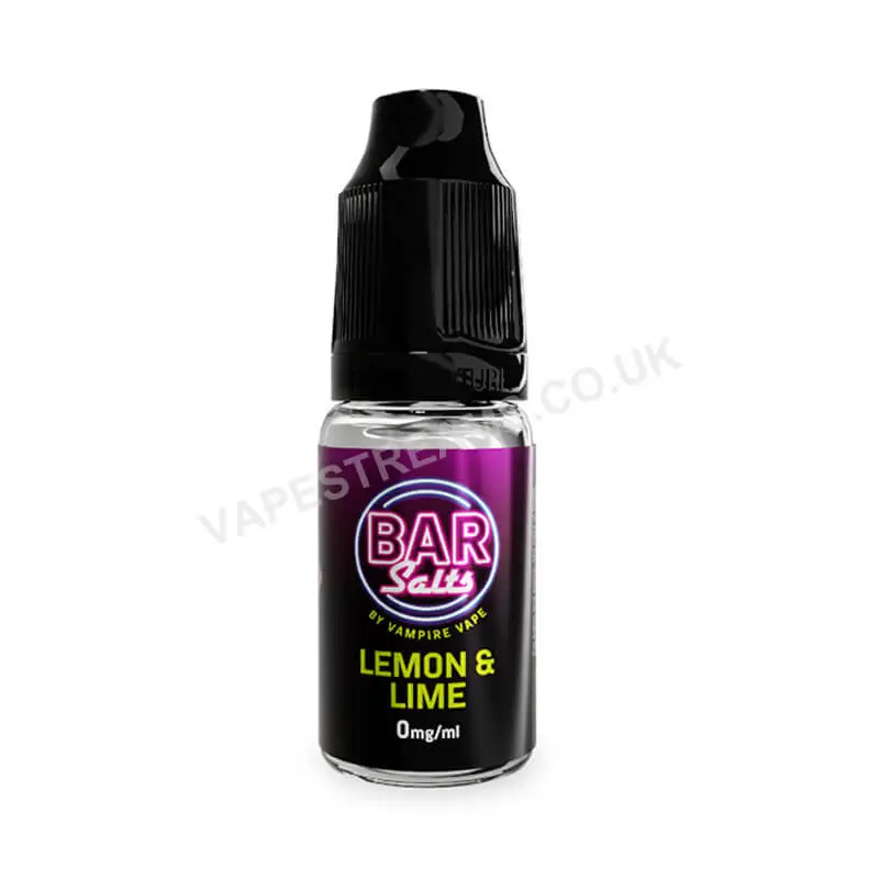 Vampire Vape Bar Salts Lemon & Lime 10ml Nic Salt E Liquid Bottle
