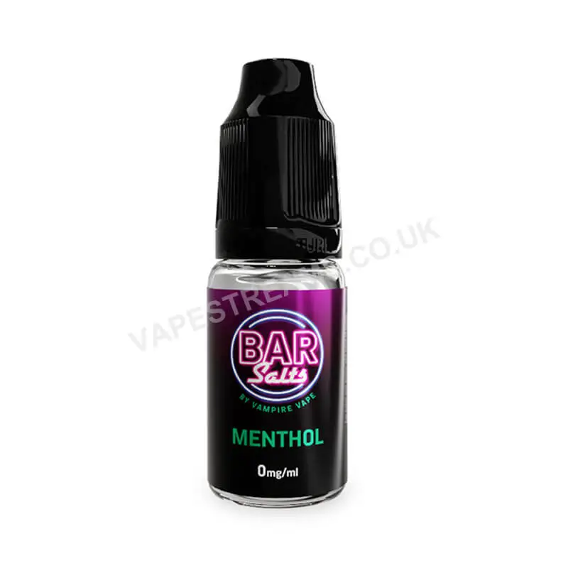 Vampire Vape Bar Salts Menthol 10ml Nic Salt E Liquid Bottle