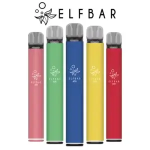 Elf Bar 600 Prefilled Vape Kits Various Colours With Brand Logo