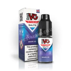 Ivg Intense Grape Ice 10ml Nic Salt E Liquid Bottle Box