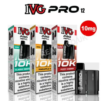 Ivga Pro IVG Pro 12 Refill Pods | 10mg | Next Day Delivery