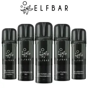 image showing Elf Bar 600 Prefilled Pods Various Flavours With Brand Logo