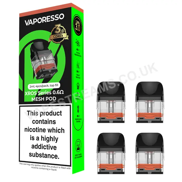 vaporesso corex 3.0 pods Vaporesso XROS Corex 3.0 Mesh Replacement Pods
