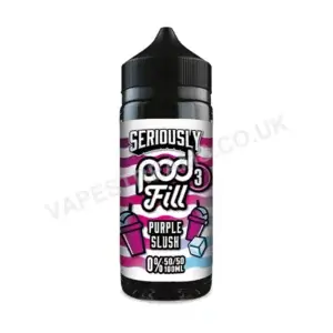 Doozy Seriously Pod Fill X3 Purple Slush 100ml E Liquid Bottle