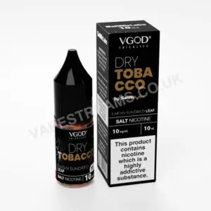 Vgod Dry Tobacco Nic Salt E Liquid 10ml Bottle With Box