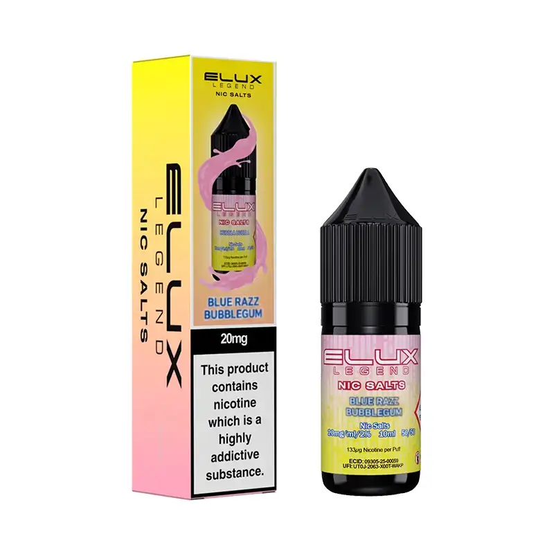 Elux Legend Blue Razz Bubblegum 10ml Nic Salt E Liquid