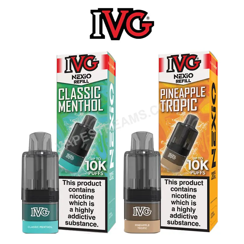 Ivg Nexio Prefilled Vape Pods With Boxes